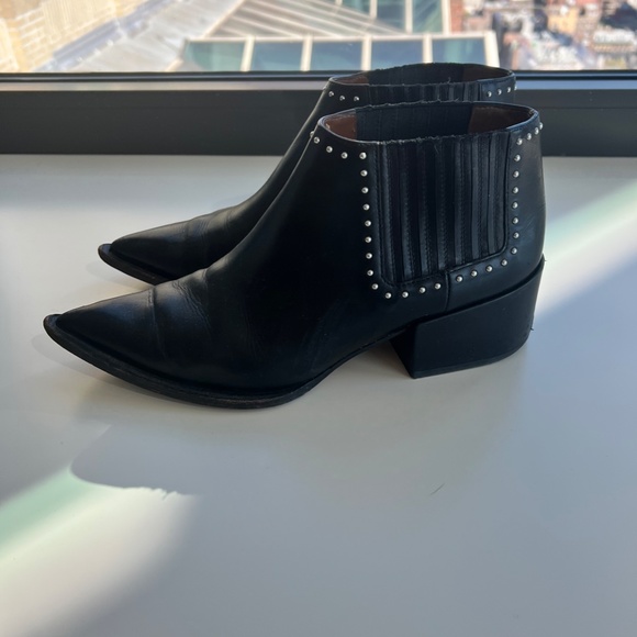 Givenchy leather studded ankle boots - Picture 2 of 4